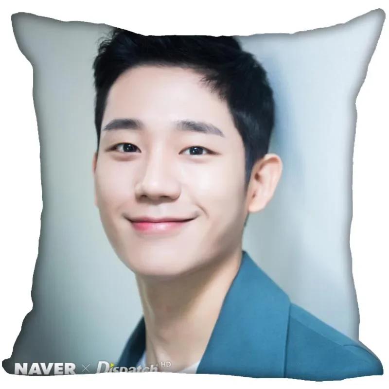 Jung Hae In Pillow Cover Bedroom Home Office Decorative Pillowcase Square Zipper Pillow Cases Satin Soft No Fade 0209