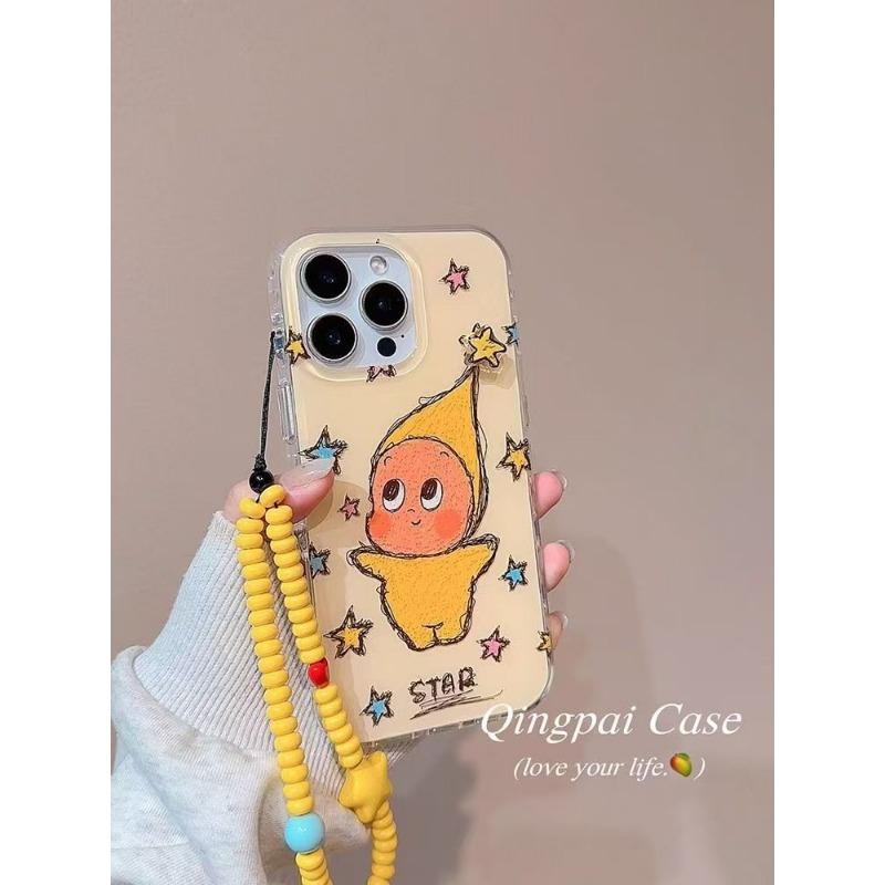 

The Cute Star Man Chain From Japan and South Korea Is Suitable for The New Model of Apple 16promax Phone Case 15pro 14 13 12 11 Apple 15Pro