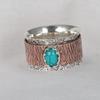 Turquoise Ring, Meditation Spinner Ring, Healing Jewelry, Fidget Ring