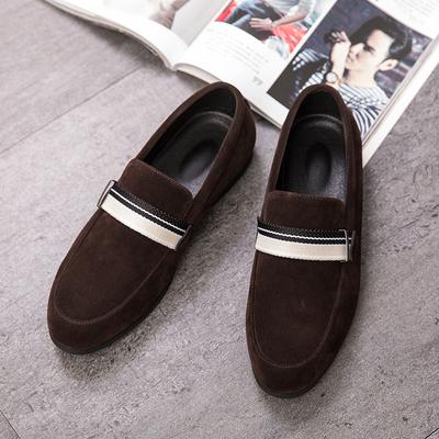 New Arrival Fashion Pointed Suede Leather Shoes For Men Business Party Flats Dress Driving Loafers Homecoming Pageant Footwear