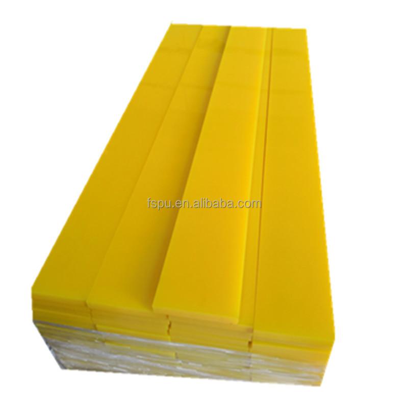 Polyurethane Conveyor Belt Scraper Blade Cleaner Polyurethane Belt Scraper Blade pu жёлтый