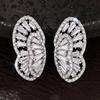 Xiaomi Huitan Butterfly Shaped Women Stud Earrings Inlaid Shiny CZ Aesthetic Accessories Wedding Party Daily Engagement Elegant Jewelry