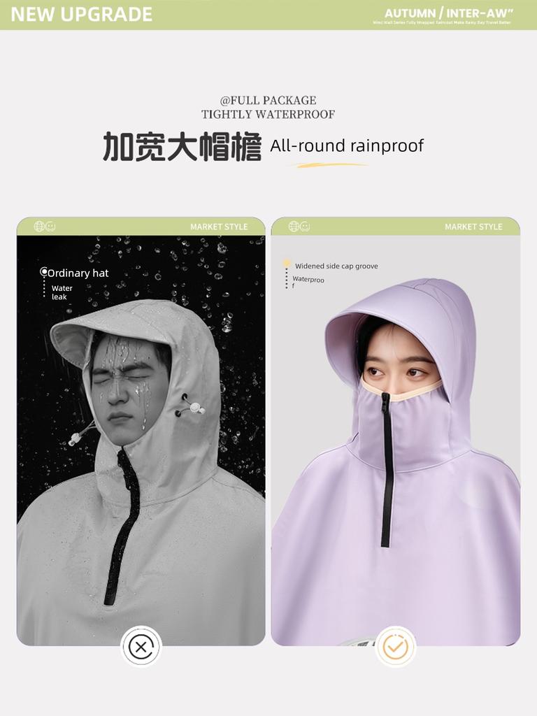 Electric Scooter Raincoat, Full-Body Storm-Proof, Women's Special Edition, Enlarged and Thickened, 2026 New Model, Motorcycle Riding Rain Poncho