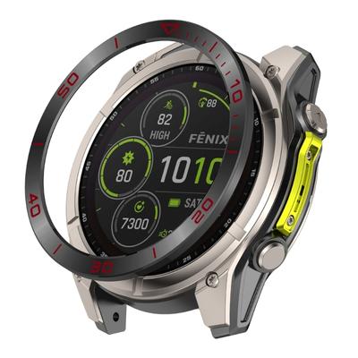 Schutzhülle mit Lünettenringen für 8 SOLAR 43/47/51mm Smartwatch Rahmenabdeckung Edelstahl Stoßstangenprotektor