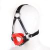 PU Leather Lips Ring Harness Bondage Silicone Lip Open Mouth Gag Flirting Restraints Erotic Toy Sex Toy for Couples Toys Adult