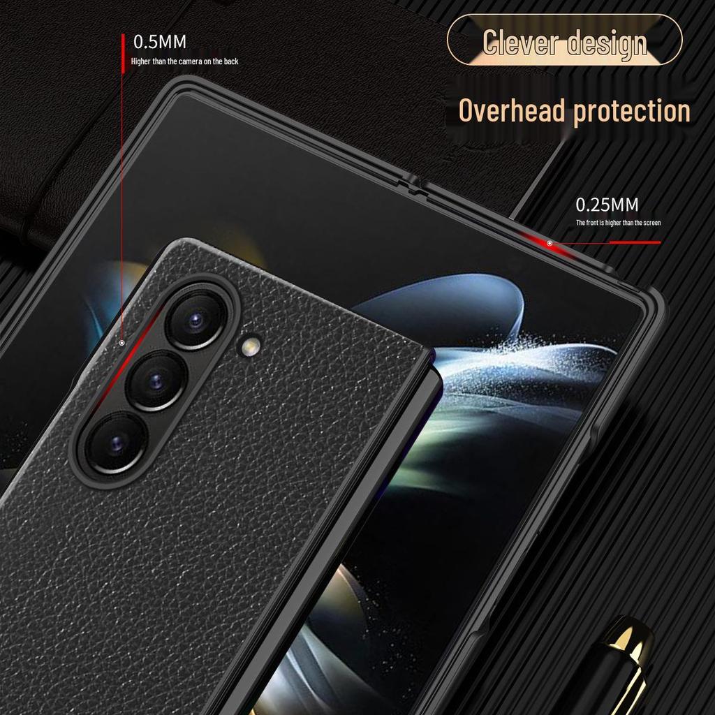 Samsung Z Fold7 & Huawei Mate X5 Cross Pattern Folding Screen Protective Phone Case