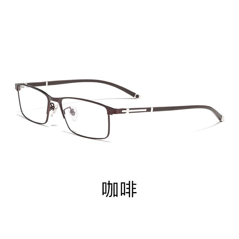 Ultralight Half-rimmed Myopia Glasses Men's Alloy Square Eyewear Distance Optical Glasses For Man Prescription Glasses Minus -2