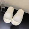 Fashion SUOJIALUN 2025 Summer Fashion Candy Colors Women Slipper Thick Platform Indoor Bathroom Soft EVA Anti-slip Home Floor Slides