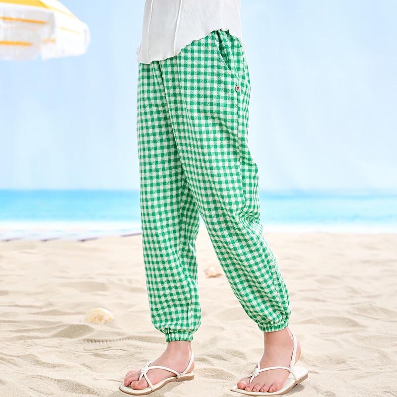Montagut Girls  Fine Plaid Summer Jogger Pants 110