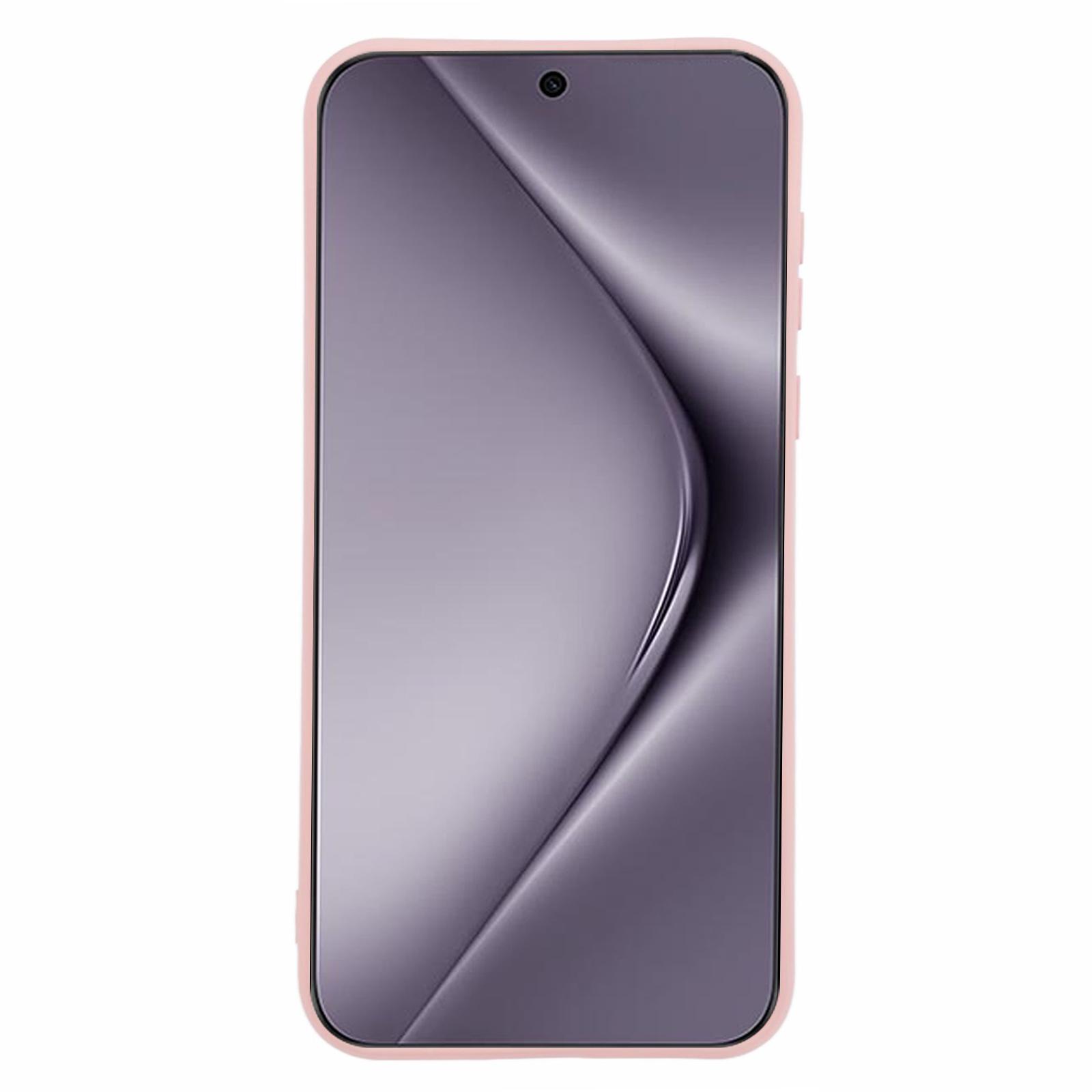 

For Huawei Pura 70 Pro/70 Pro+ Case Fiber Lining Soft TPU Solid Color Phone Cover Lavender Grey