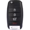 TOP-VIGOR Remote Car Key Fob 433MHz Compatible with Kia Soul 2014 2015 2016 2017 2018 2019, OSLOKA-875T FSK 60 Chip 4 Button Keyless Entry Car Key
