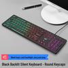 Silent Wired Chocolate Keyboard and Mouse Set for Laptops - Membrane Office Design for Girls