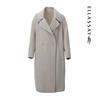ELLASSAY Women's Classic Lapel Wool Blend Coat