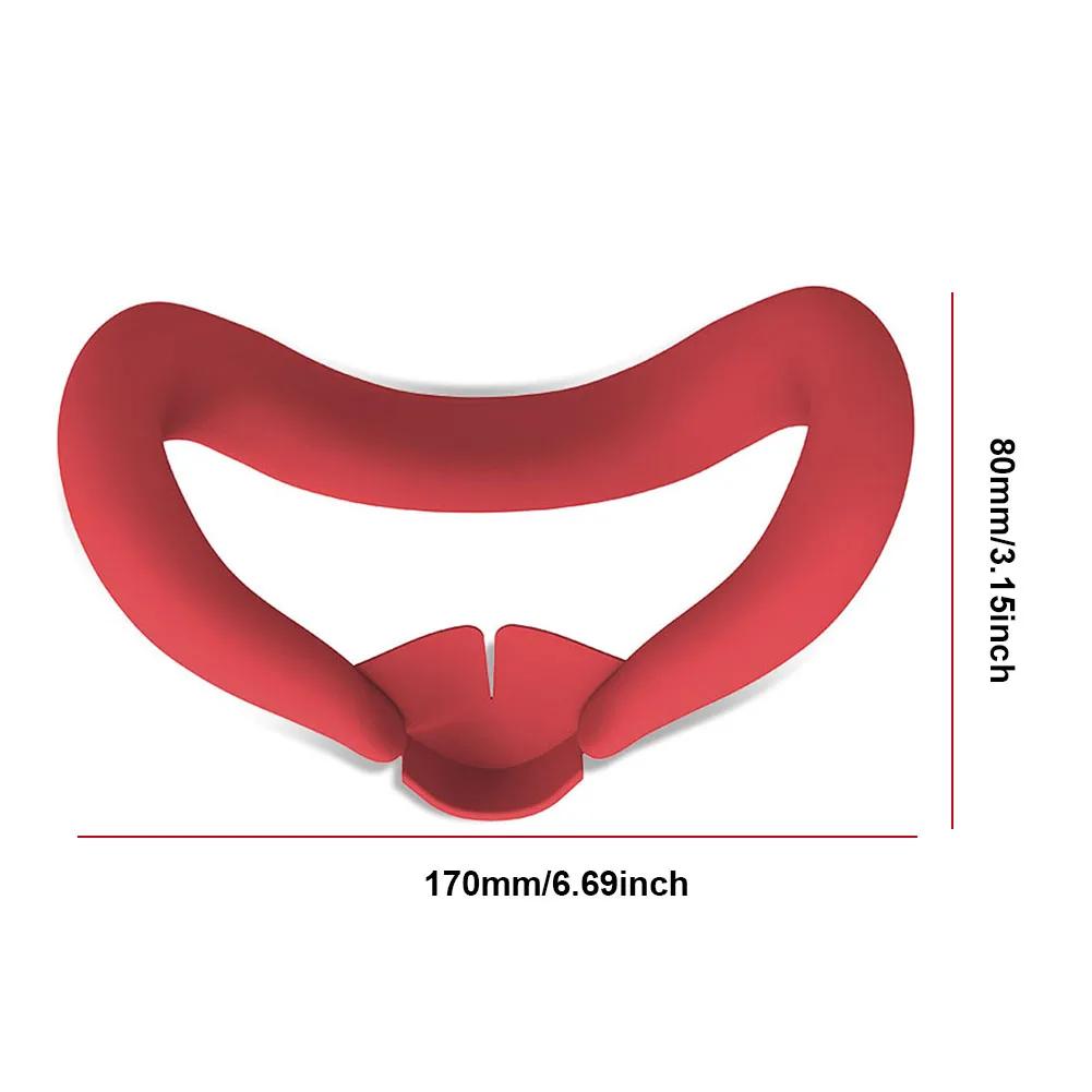 Silicone VR Face Cover for Meta Quest 3 Sweatproof Mask Cushion Lightproof Interface Replacement Accessories
