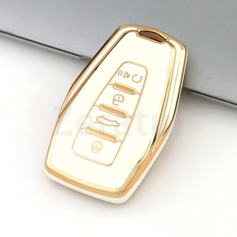 Fashion Tpu For Geely Emgrand Global Hawk Gx7 Coolray X6 X7 Car Smart Key Case Cover Shell Fob Holder Protector Accessories