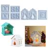 Sturdy Silicone House Shaped Mold For Easy DIY Christmas Tree Candle Holder House And Display Ornament Making