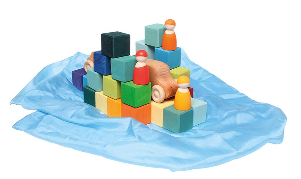Grimms Rainbow Cubes, Small, 36 pieces (GM43110) [For ages 1 and up]