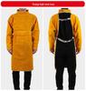 Grembiule da Saldatura in Pelle di Bovino - Resistente al Calore, Antischizzi, Indumento da Lavoro Reversibile per Saldatori.