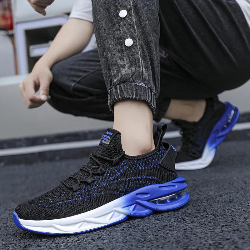 MAEDEF Walking Shoes Mens Lightweight Air Cushion Comfortable Causal Shoes Non Slip Breathable Mesh Sport Shoes for Men
