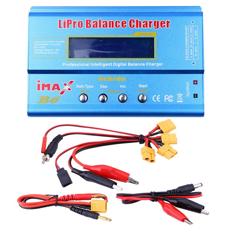 IMAX B6 80W Lipo Charger T/Tamiya/XT60 Plug For NiMh Li-ion Ni-Cd Lipo Battery Balance Discharger+12V 5A Adapter For Rc Charger