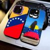 Venezuelan Flag M-Map Phone Case For iPhone 17,16,15,14,13,12,11 Plus,Pro Max,XS,Colorful Silver Black Cover