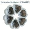 Heat Resistant Heart-Shaped Cake Mold Food Grade Silicone French Pastry Mold  Pudding