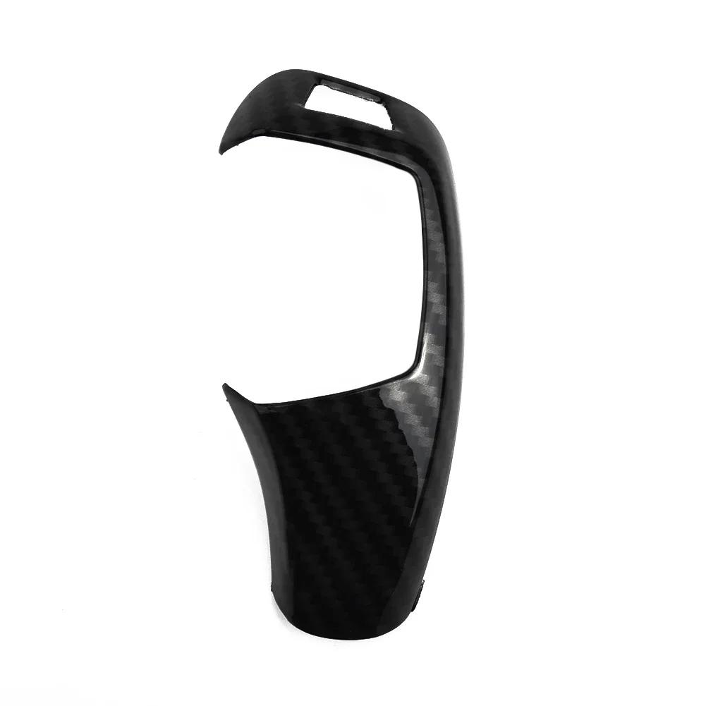 1 st Bilar Växelspaksknoppar Kåpa Trim Kolfiber För BMW E60 E70 E71 5-serien För X5 X6 E60 2008-2010 E70 E71 2008-20