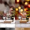 1PC Acrylic Luminous Ornament Photography Accessories, USB Base, Heart Decor, Mom Holiday Gift Figurines