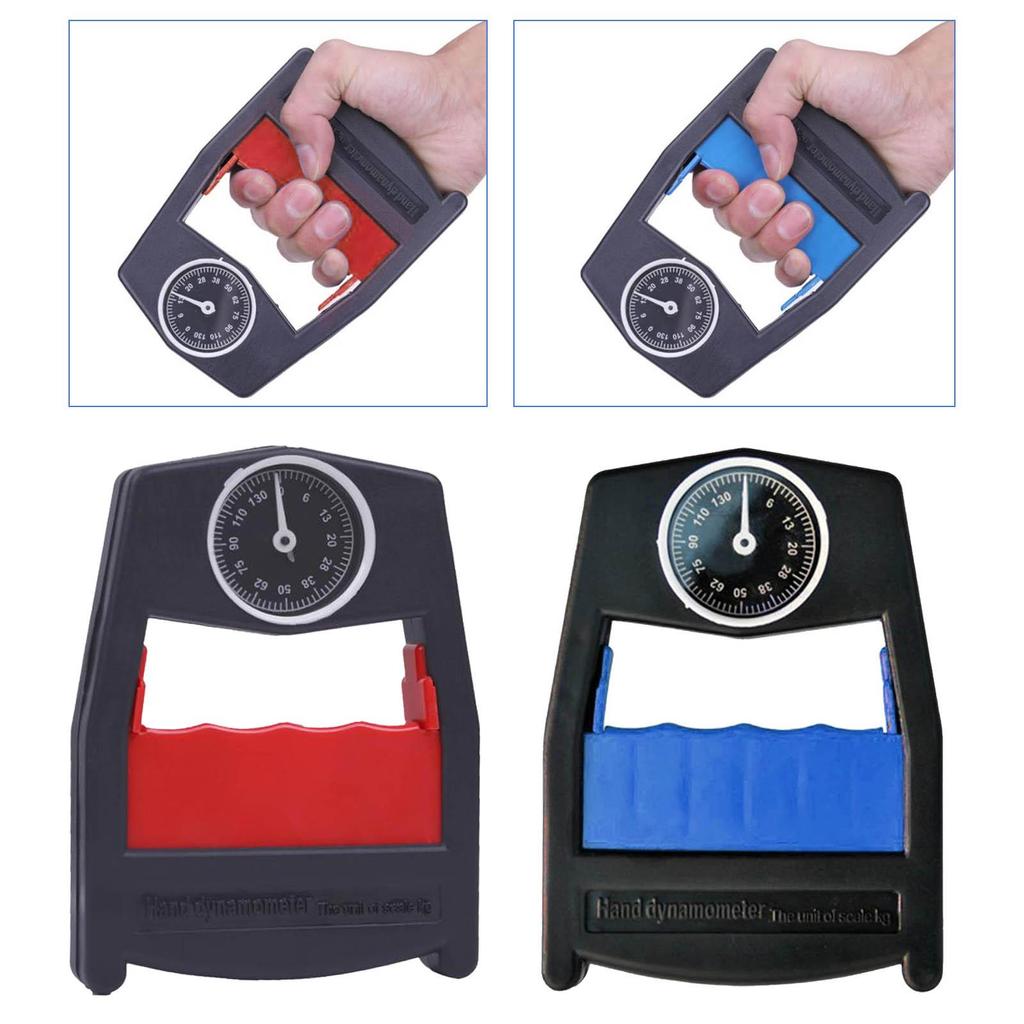 Ergonomic Hand Dynamometer, Load Bearing Enhanced Muscles Handheld Meter Grip Strength Measurement Up To 0-130kg