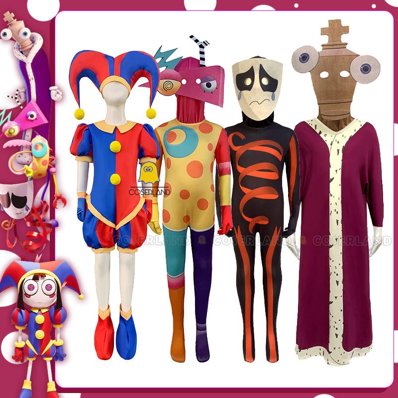 The Amazing Digital Circus Pomni Kinger Zooble Cosplay Cartoon Costume Gangle Halloween Party Costumes Kids Children