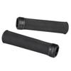 GORIX Bicycle Cylindrical and Round Handlebar Black with Cross Mountain Electric Mini and Other Grips, Grips, Lock-On, Shock-Absorbing, Non-Slip,