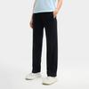Fila Seria Heritage Casual Wszechstronne Wygodne Elastyczne Dzianinowe Spodnie Sportowe Damskie doły Czarne F11W528602F-BK