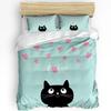 Love Heart-shaped Falling Valentine's Day Gradient Duvet Cover Bed Bedding Set Home Quilt Cover Pillowcases Bedding Set No Sheet