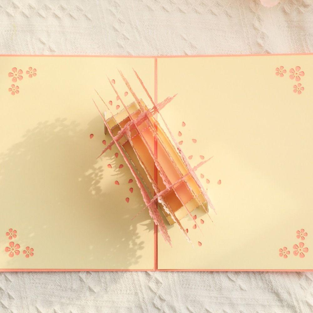 Romantic 3D Pop-Up Gift Card Paper Wedding Invitation  Wedding Decor