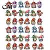 Nordic Style Christmas Tree Hanging Decor 12/24/36Pcs Gnome Ornaments, 2D Wooden Decorations for Xmas Tree, Funny Vintage Gnomes Home Kids Family