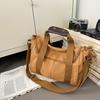 Retro Canvas Bag Casual Messenger Bag Men's Light Commuter Shoulder Bag Large Capacity Student Class Bag