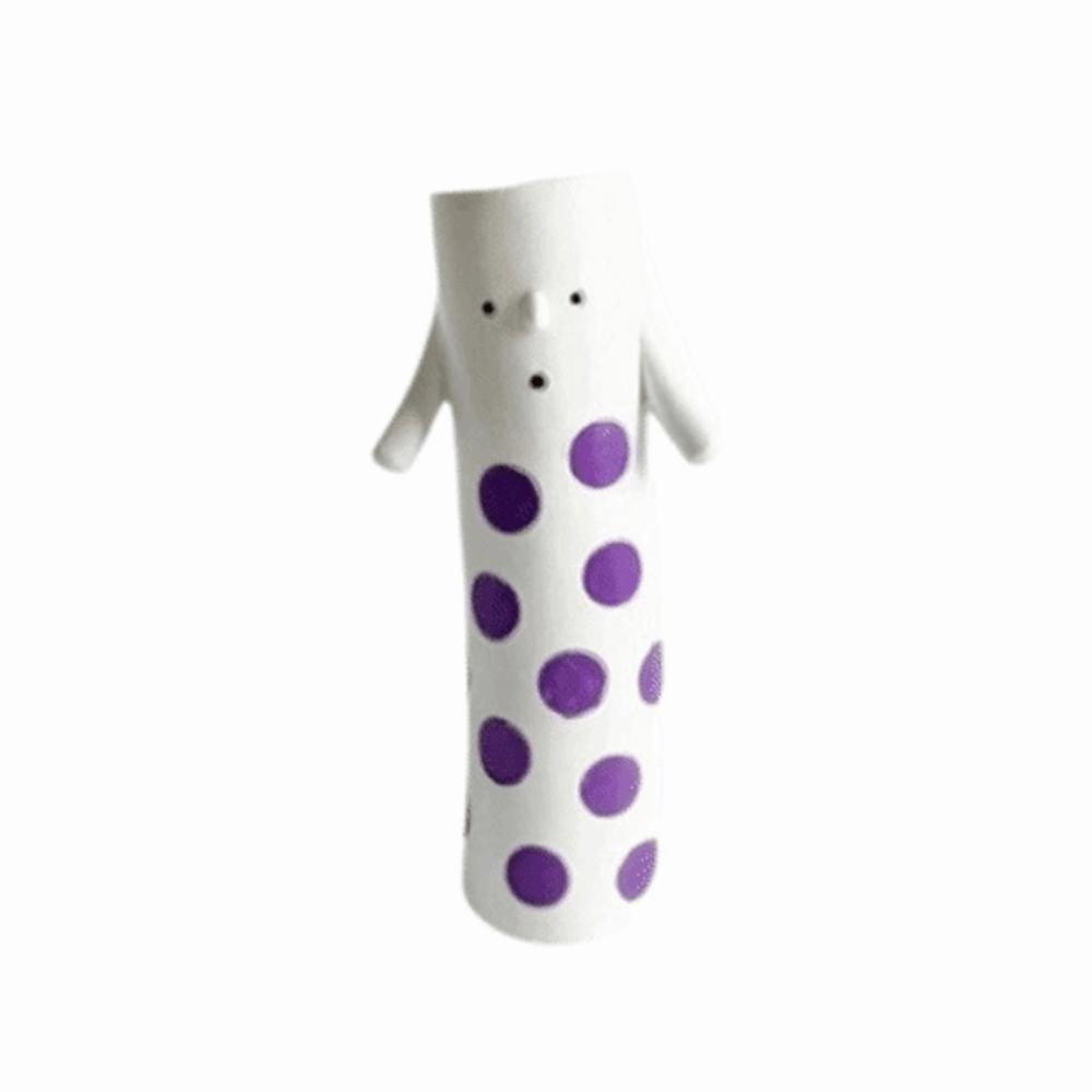 

Funny Resin Flower Holder Painted Doll Floral Vase Whimsical Flower Vase Table Decoration Style C