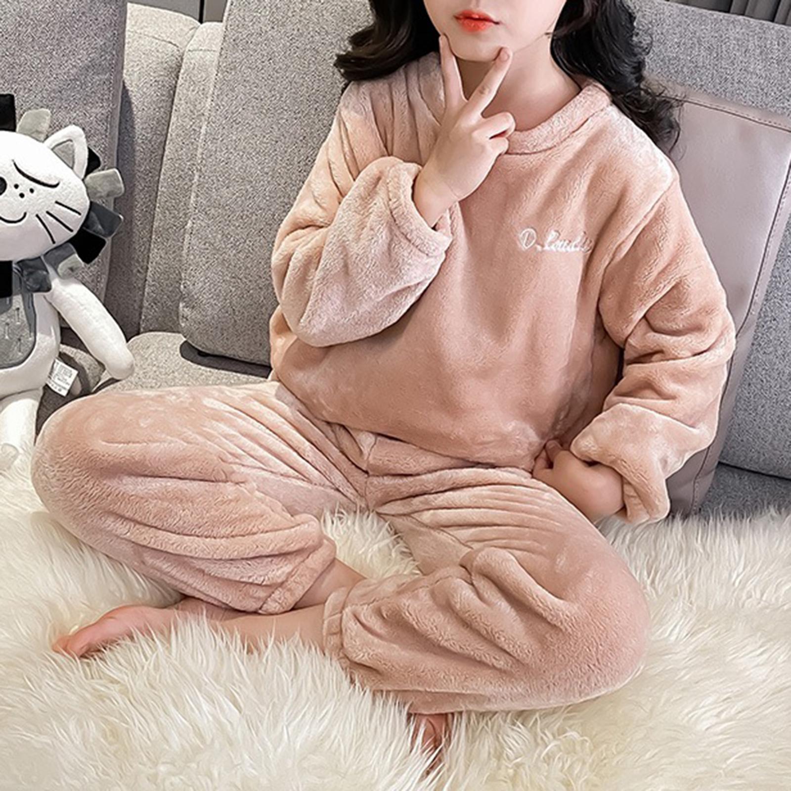 

Детская одежда для дома и пижамы для мальчиков и девочек, комплекты с длинными рукавами и брюками 160 розовый