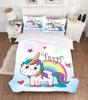 Bed Linens Cute Cartoon Comforter Bedding Sets Duvet Cover+pillocases 3D Print Unicorn Bedding Set 140x210 Single Double Size