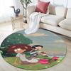 Amphibia pattern round rug,Carpet Rug for Living Room Bedroom Playroom ,Non-slip Floor Mat,Holiday Gifts and Birthday Gifts.