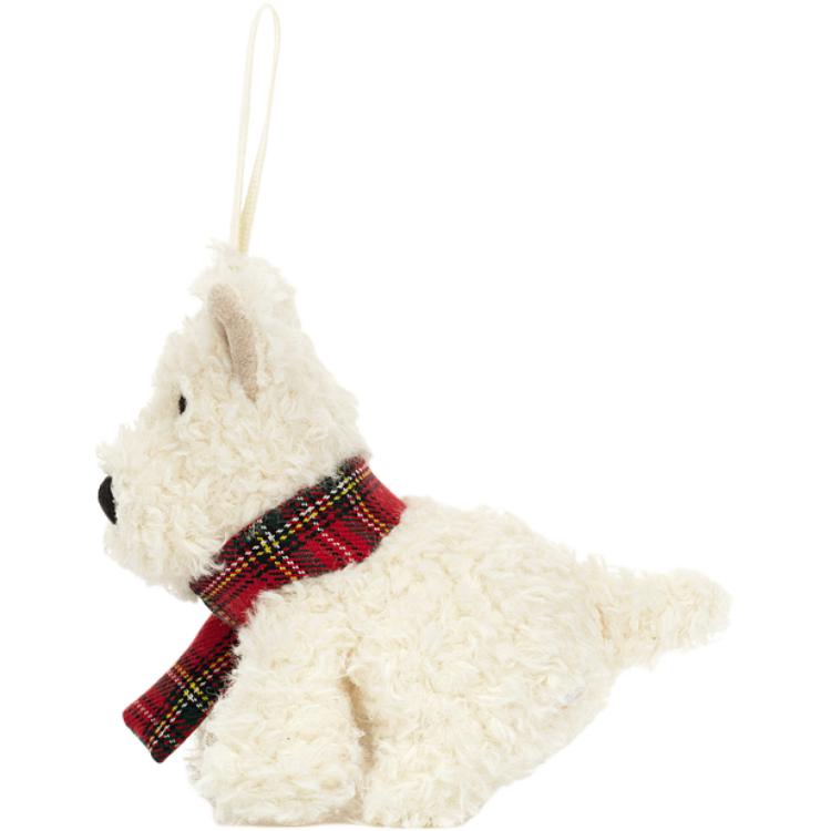 Jellycat Christmas Monroe Scottish Terrier Ornament Keychain Doll Plush Pendant Sitting Height 11cm Height