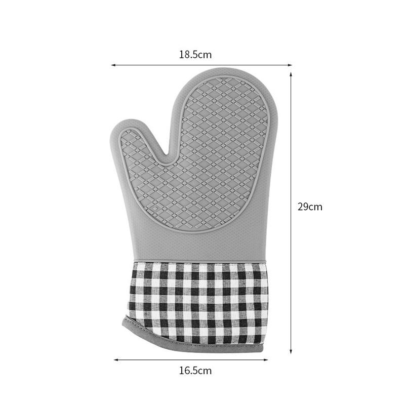 Universal Silicone Anti Scald Oven Glove Fish Shaped Thickened Insulation Gloves BBQ Mitts Tray Dish Bowl Holder Baking Supplies
