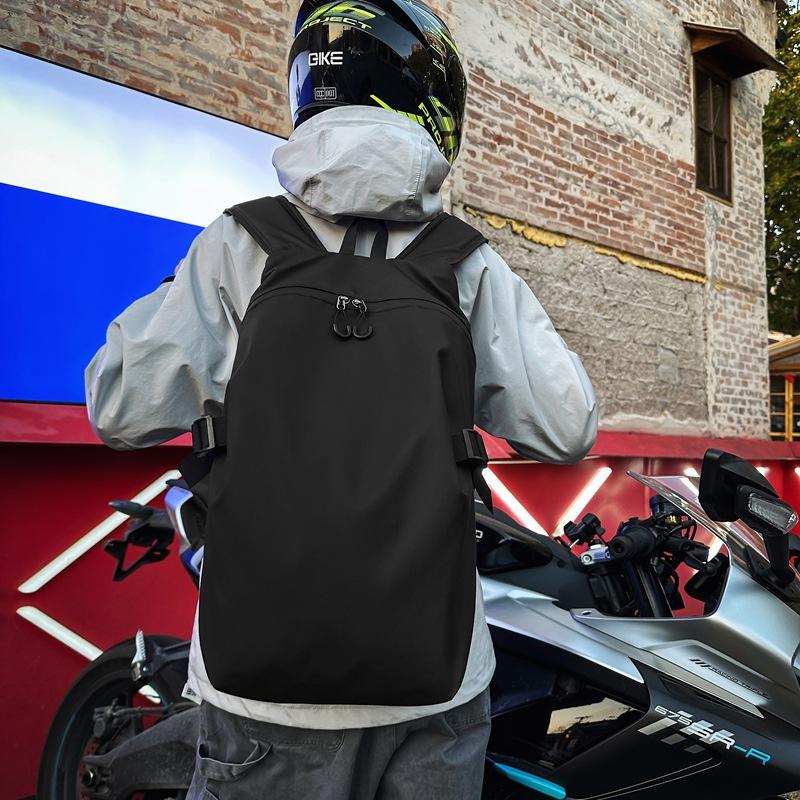 School bag for male high school students, simple and versatile computer travel bag, light casual backpack, large-capacity college student backpack.