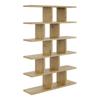 Modern Open Bookcase with Shelves on the Wall, Bookcase - No. 2 Modern Open Bookcase with Shelves on the Wall, Bookcase - No. 2 sonoma
