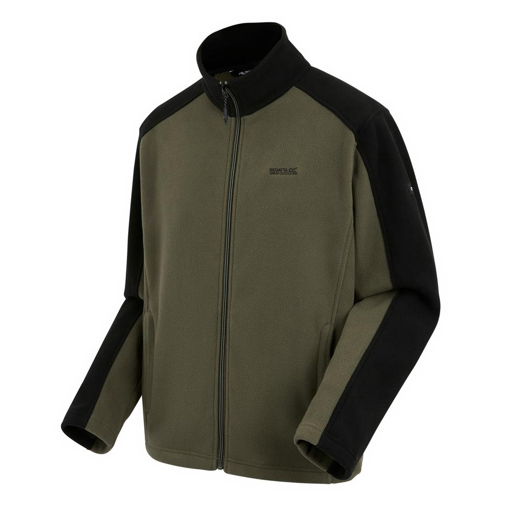 Regatta Great Outdoors Mens Hedman II Two Tone Full Zip Fleece Jacket