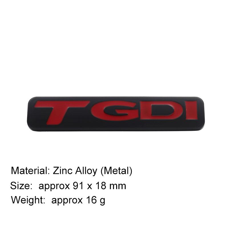 3D TGDI Letters Logo Car Sticker Tail Bumper Badge Auto Rear Trunk Emblem Accessories