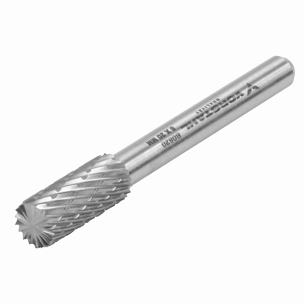 YG7 high-speed carbide end mill, cylindrical, face, 8x20mm, FI 6mm, Vorstahl