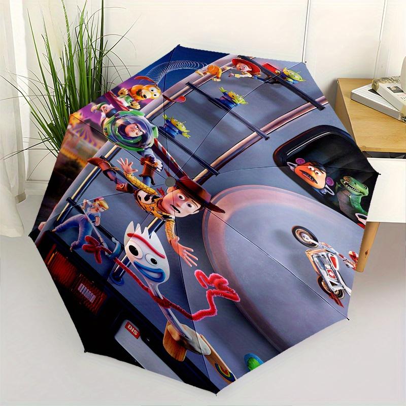 

1pc Toy Story,Woody Automatic Folding Umbrella: Compact 8 Bone Design Cartoon Outdoor Travel Companion, Business Umbrella, Christmas Valenti