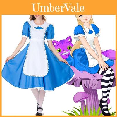 Alice In Wonderland Maid Costume Breathable Exquisitely Crafted Dress!