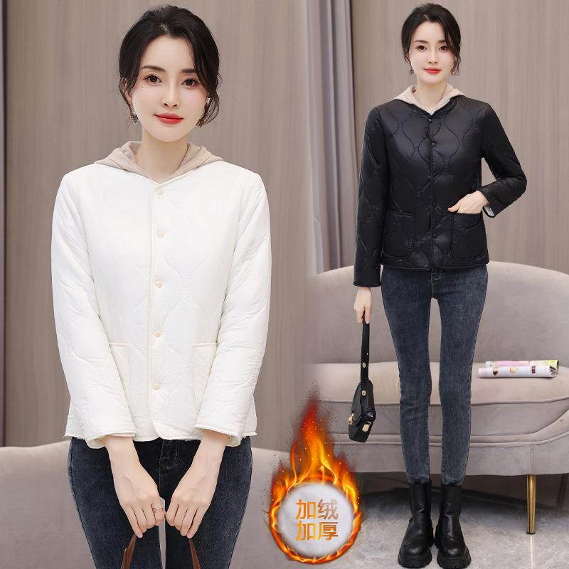 women's slim body, warm base, light and thin inner wear, small  jacket, down  clothes, autumn and winter women's clothing